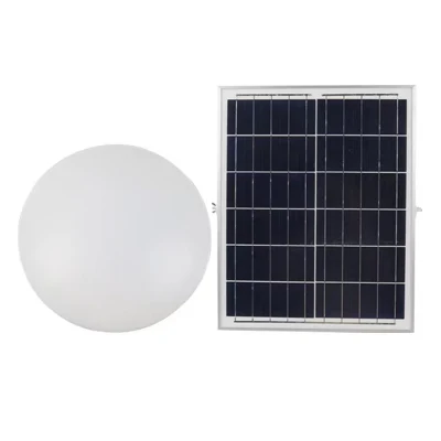 Waterproof LED Integrated 200W Emergency CE RoHS Listed Energy Saving Round Warm White Wall Solar Barn Ceiling Powered Light