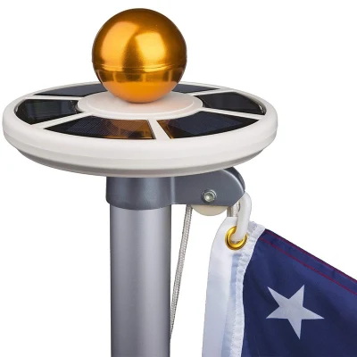 Brightenlux Powerful 111 LED Solar Energy IP65 Waterproof Solar Flag Pole Light for Outdoor