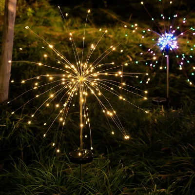 Eneryy Saving Outdoor Waterproof Fairy Garland Lamp 150 LED Powered Garden Solar Lamp String Light LED Fireworks Lights