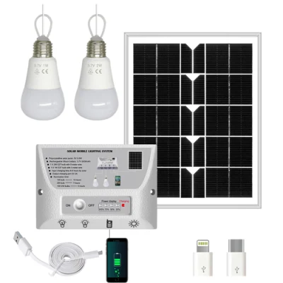 Portable 12V Solar Power Generator Kits Mini Rechargeable Home Lighting Solar Power System