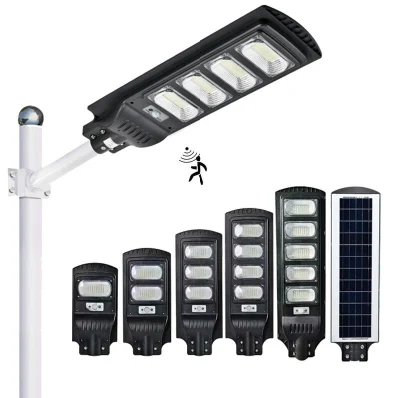 Wholesale Best Price 100W 150W 200W 250W Outdoor Energy Saving Powered Panel Flood Motion Sensor Road Battery Garden Wall LED All in One Solar Street Light