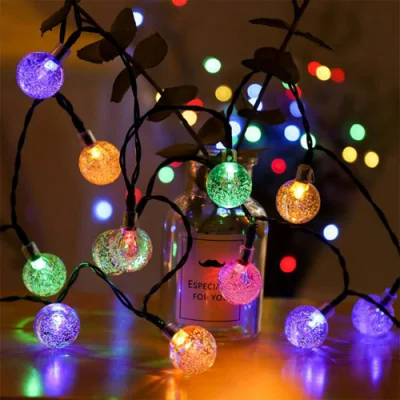 Hot Sale Bubble Shape LED Lights with Solar Operated Different Colors Tree