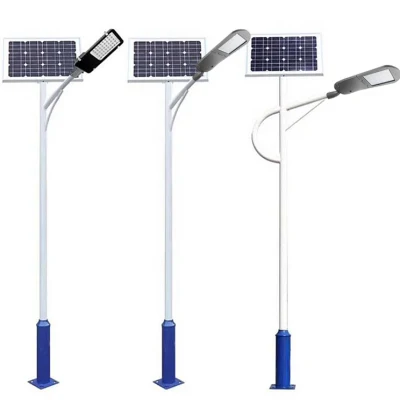 CE RoHS Certified High Power 30W 40W 60W 70W 80W 100W 120W Luminaire LED Solar Street Light Outdoor Lighting with HDG Pole