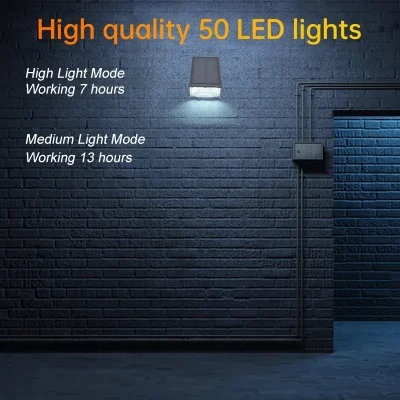 High Quality Cheap Price 50 LED Lights Waterproof Solar Spotlight Outdoor Solar Spot Light