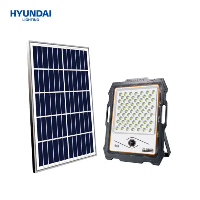Hyundai Outside Warterproof 200W Solar Powered LED Flood Deck Shed Porch Camping Lights with Motion Sensor