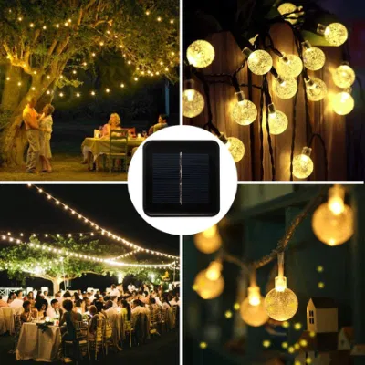 LED Solar String Light, Solar Fairy Christmas Light, 8 Modes Ambiance Lighting for Outdoor, Patio, Lawn, Landscape, Garden, Home, Wedding