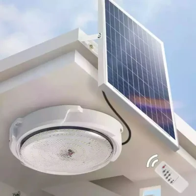 Solar LED Ceiling Lamp Shed Light Indoor Solar Light Home House for Indoor Outdoor Home 50W 100W 200W Highlight Remote Control