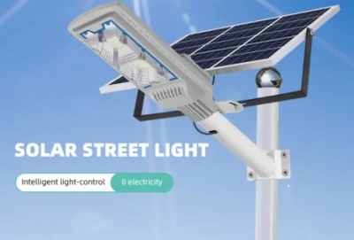 Light Control + Time Control High Bright 60W100W120W240W Solar LED Street Lights LED Solar Street Light with Post