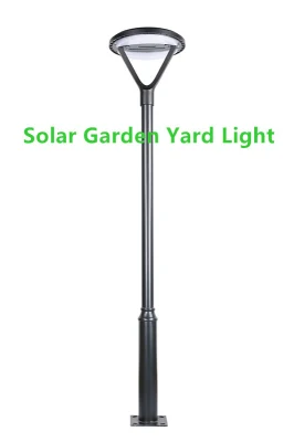 Round Style LED Lighting Top Post Garden Pathway Solar Lighting Outdoor 25W Solar Garden Yard Lighting with LED Lighting Lamp