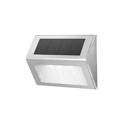 No Wiring Quality IP65 Surface Waterproof Outdoor Solar Wall Lamp LED Stair Step Light