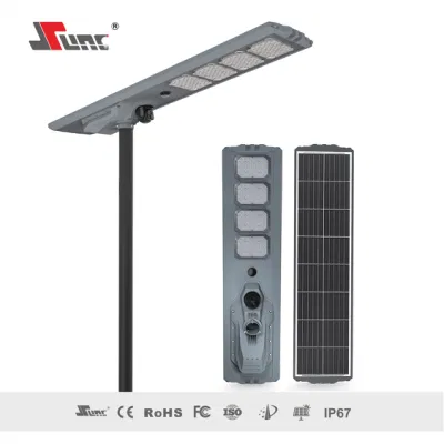 Sunc LED 100W 200W 300W 400W IP65 Outdoor Government Project Street High Way Path High Bright Aluminium All in One Type Solar Street Light with 4G Camera