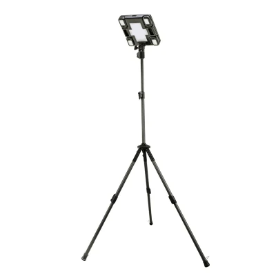 Portable Solar Rechargeable LED Camping/Garden/Working Tripod Light
