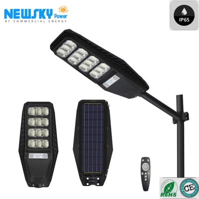 Outdoor LED Motion Sensor Solar All in One Street Light for Pathway House Driveway