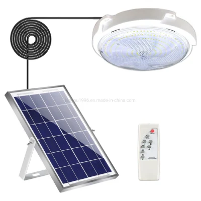 Outdoor Indoor Solar Ceiling Light 50W 100W 200W 300W for Home Day and Night with Remote Round
