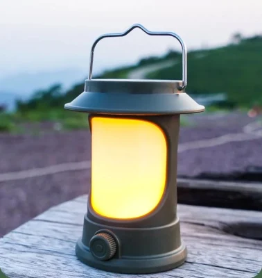 Portable Solar Powered LED Camping Lantern - Bright Illumination for Outdoor Activities