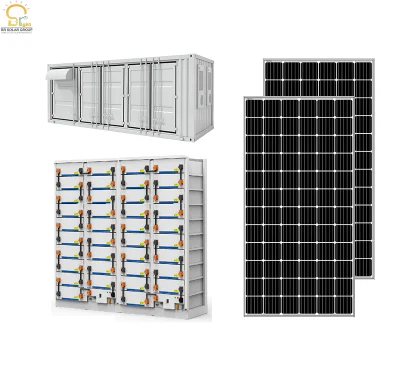 Industrial Container Solar Renewable on/off Grid Supply Energy Storage System Panel Photovoltaic Power Home Inverter Monocrystal System with CE Lighting