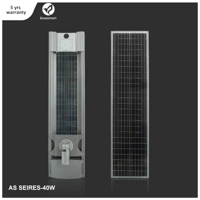 40W OEM All-in-One/Integrated Outdoor Solar LED Street Garden Light with Solar Panel