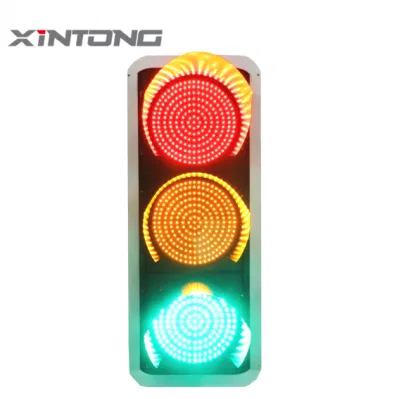 CE RoHS 200mm 300mm 400mm Warning Three Color Full Ball Intelligent LED Solar Power Traffic Signal Light System Include Countdown Timer Arrow