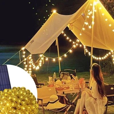  Solar Powered Light String Outdoor Camping Colorful Lights