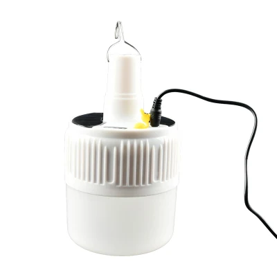Brightenlux Logo Printing Plastic Material Solar Charging Multifunction Waterproof Camping Lantern with Hanging Hook