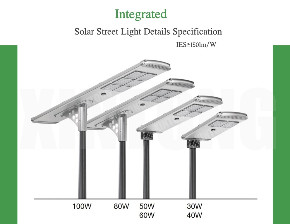 Outdoor LED 100W Solar Street Garden Road Home Light Integrated All in One