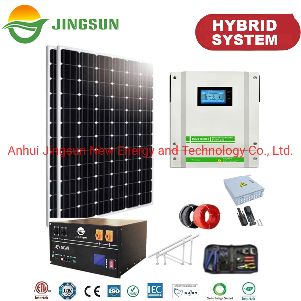 High Quality 6kw Hybrid Solar Power Home System for Lighting