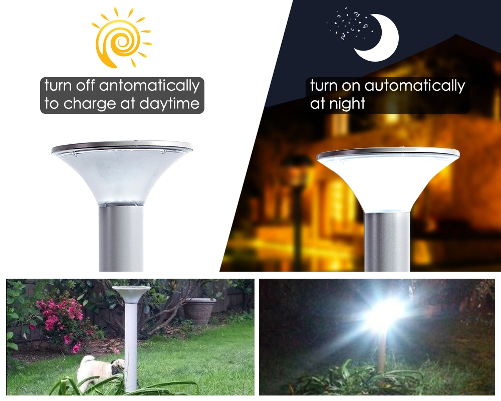 5W Outdoor Waterproof Integrated LED Solar Garden Light for Lawn, Patio, Yard, Walkway, Driveway Solar Path Courtyard Lamp