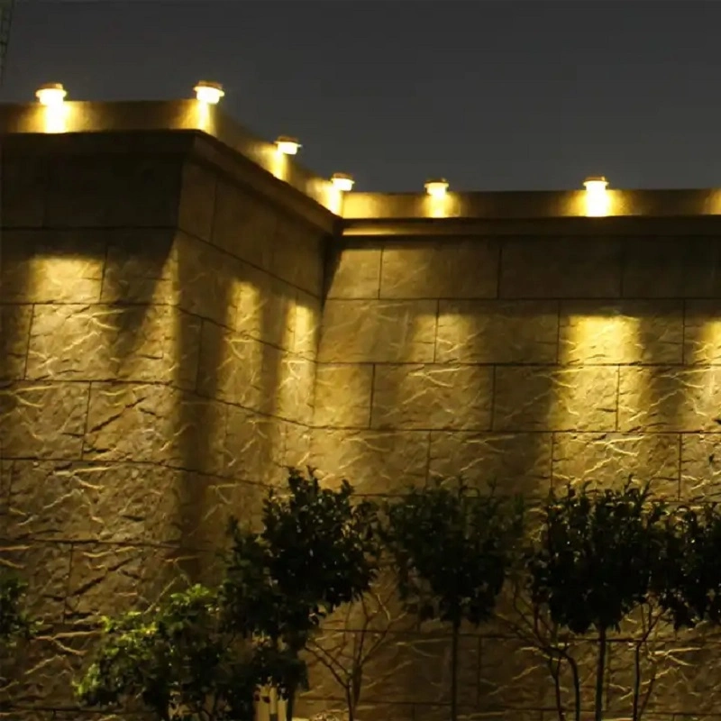 3LEDs Solar Garden Lights for Fence Outdoor Waterproof Modern Solar Light Induction Lamp Fence Courtyard