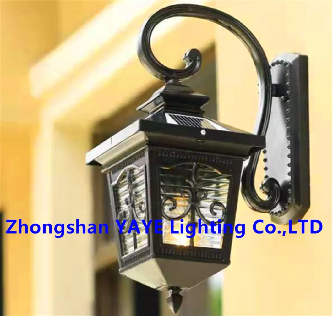 Yaye Hottest Sell CE Approved House Garden Yard Wall Fence Night LED Lamp Solar LED Wall Light