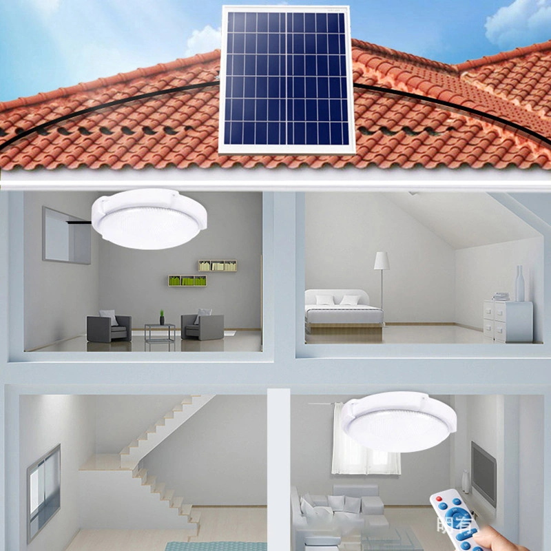 Indoor Solar Light Home House with Remote Control Indoor Solar Ceiling Light