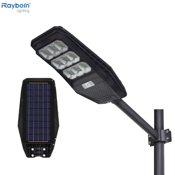 Solar Power Integrated All in One LED Street Light for Commercial and Residential Parking Lots Bike Paths Walkways Courtyard