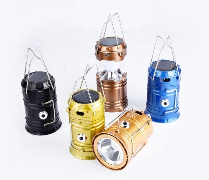 6 LED Wholesale Outdoor Sport Solar Rechargeable LED Camping Lantern