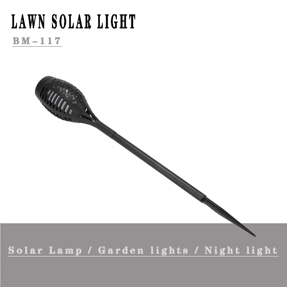 Landscape Garden Pathway Solar Torch Light with Dancing Flickering Flames