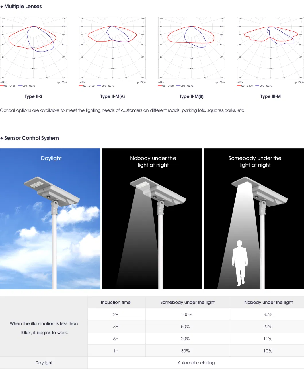 Factory 100W Remote Control LED Outdoor Waterproof IP66 Solar Street Landscape Lighting