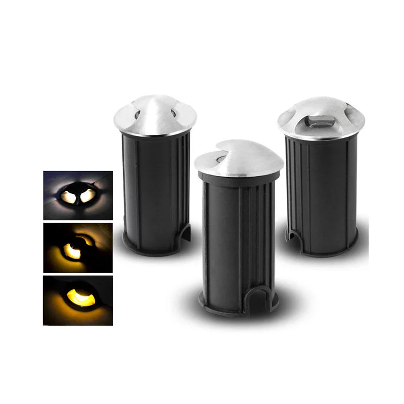 One Two Four Side View Driveway Lamp 1W 2W 3W IP67 Outdoor Mini LED Inground Buried Light