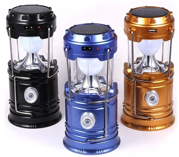 Rechargeable LED Solar Camping Lantern Outdoor Fishing Emergency Light