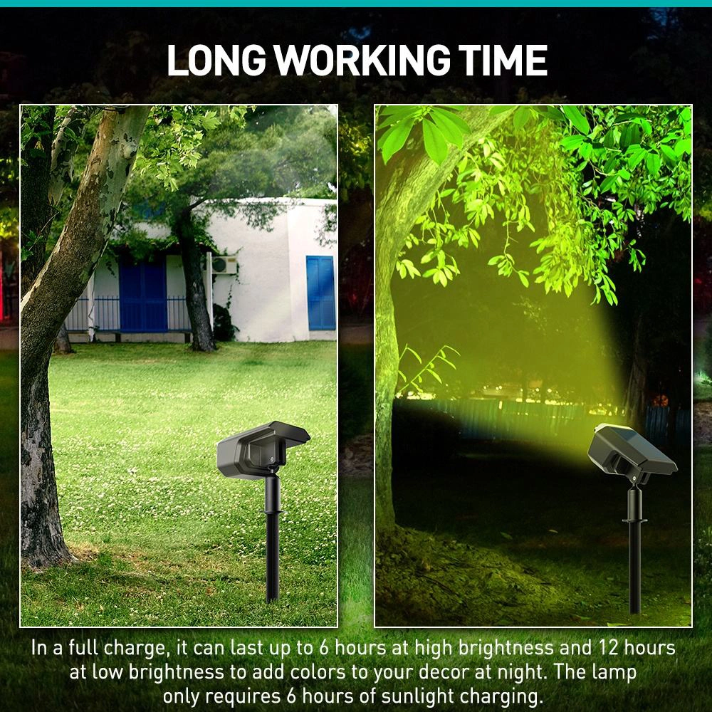 Outdoor Color Changing Spot Yard Light Stake LED Solar Light