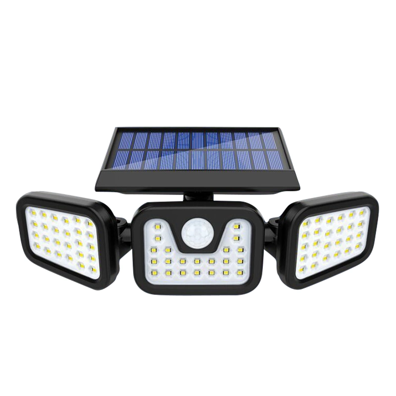 Brightenlux Logo Printing IP65 Waterproof 120 Sensing Range 270 Light Angle Solar Motion Sensor Wall Light with 3 Modes