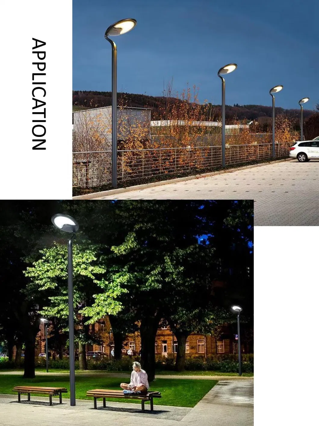 Outdoor Waterproof LED Solar Power Garden Light for Pathway Patio Yard Courtyard