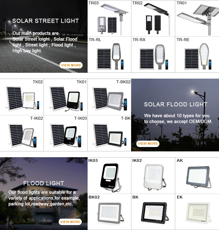 Stadium High Lumen Spot Warm Color White Motion Sensor LED Solar Floodlight New Design Solar Flood Light 300W 500W Outdoor