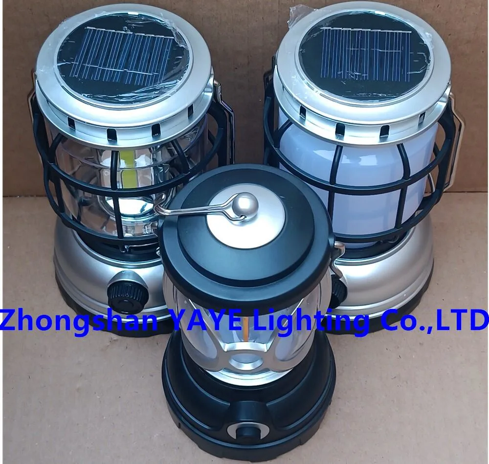 Yaye 2023 Hot Sell Newest Design 20W Solar High Power Portable Emergency LED Camping Light 1000PCS Stock/ 2 Years Warranty China Best Solar Factory Supplier