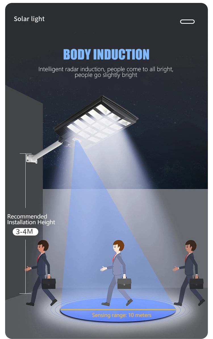 High Bright Outdoor Waterproof Aluminum SMD IP65 120W Integrated All in One Solar LED Street Light