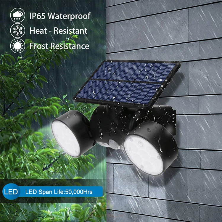 Brightenlux Wholesale Solar Power Motion Sensor Light, Long Range Waterproof Solar Garden Lights with 3 Light Modes