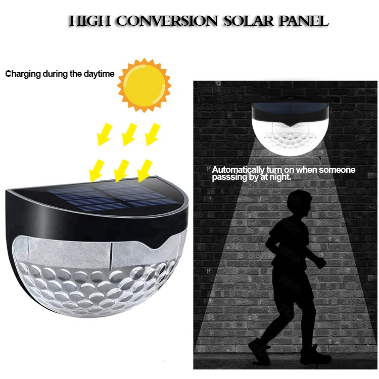 Solar Outdoor Wall Light Sensor Wall Security Solar LED Outdoor Fence Light