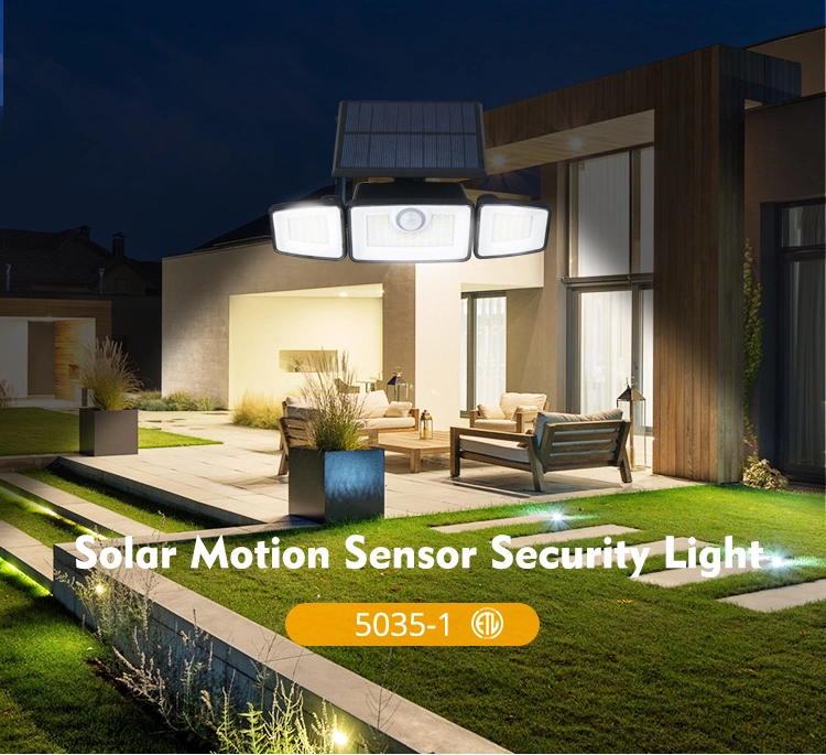 Outdoor Motion Sensor LED Solar Garden Wall Security Light for Front House