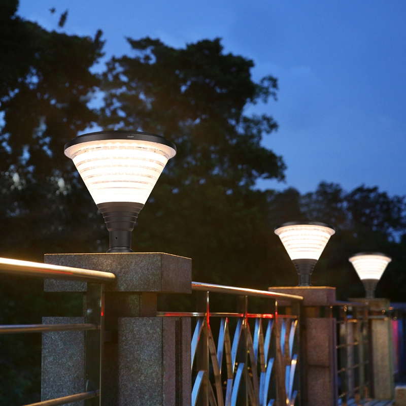 Hotook Mini Garden Gate Solar Outdoor Post Main Lamp Column Posts Wedding Lighting Pillars Landscape Modern LED Fence Light