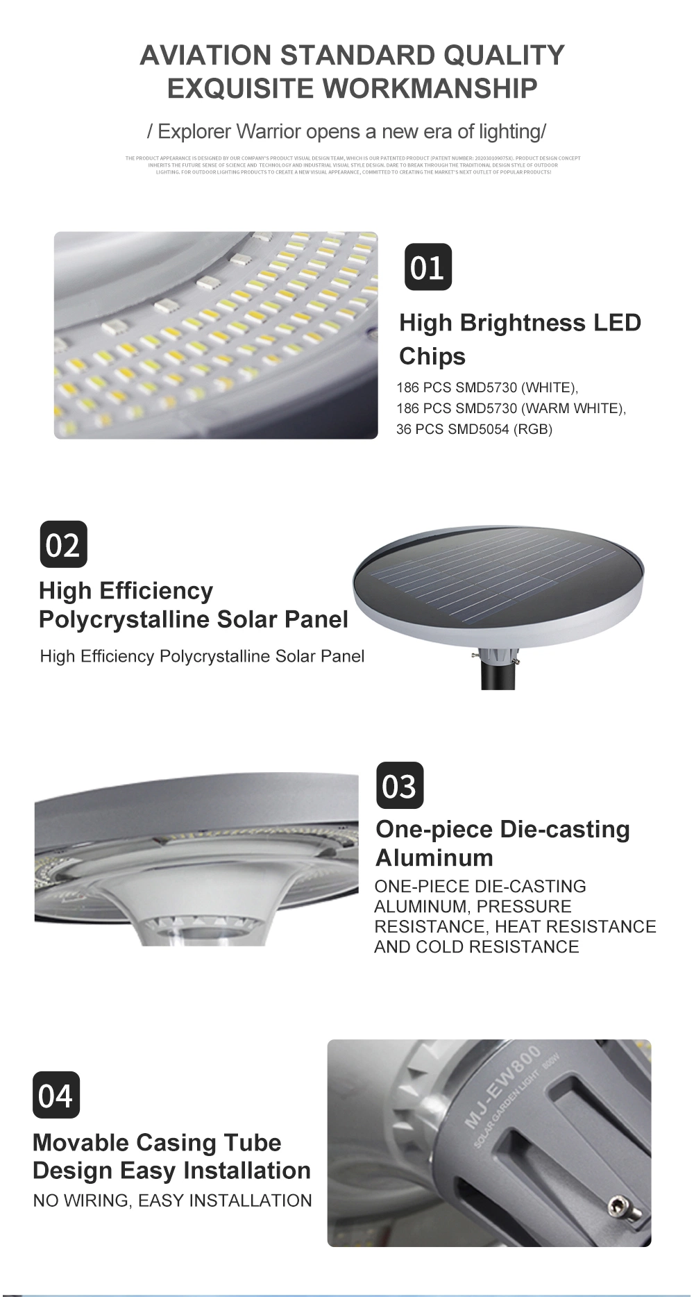 Polycrystalline 4V/30W Argos Solar Lights