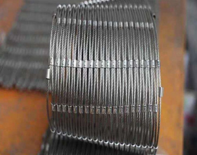 Stainless Steel Wire Rope Zoo Mesh Fence Flexible Light Weight