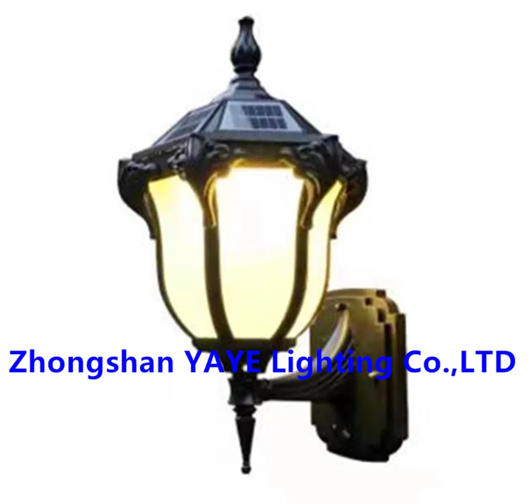 Yaye Hottest Sell CE Approved House Garden Yard Wall Fence Night LED Lamp Solar LED Wall Light