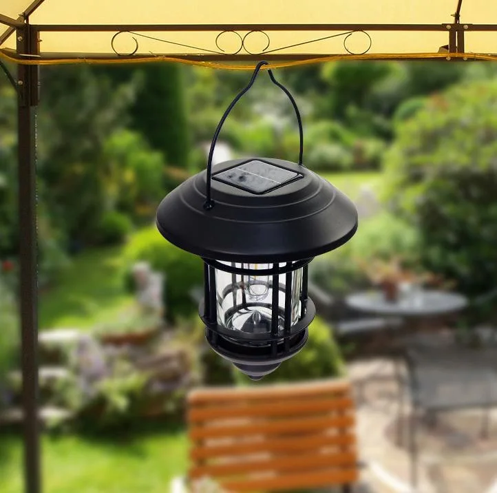 Wholesale Hanging Garden Decorative Lighting Waterproof Outdoor Landscape Garden Wall Lantern LED Lamp Garden Solar Light with Sensor